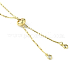 Rack Plating Brass Box Chain Slider Bracelets&nbsp;MAK-YW0001-04G