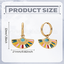 1 Pair Stainless Steel Hoop Earrings&nbsp;EJEW-LP0003-73