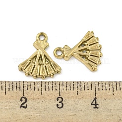 イオンプレーティング（IP）304ステンレススチールチャーム  ファンチャーム  18KGP本金メッキ  14x12x2mm  穴：1.5mm&nbsp;STAS-I307-508G
