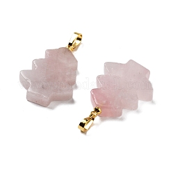 Natural Rose Quartz Pendants&nbsp;G-A203-01J