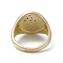 Brass with Cubic Zirconia Adjustable Rings&nbsp;RJEW-K257-57G