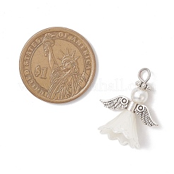 2Pcs ABS Plastic Imitation Pearl Pendants&nbsp;PALLOY-JF04226-02