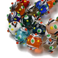 Handmade Lampwork Beads Strands&nbsp;LAMP-N025-05A