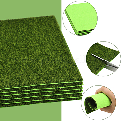 6Pcs Square Cloth Artificial Moss&nbsp;DJEW-SP0001-23