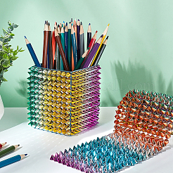 12-Row Resin Spike Stud Cone Flatback Punk Rock Trim Mesh Bead Craft&nbsp;FIND-GA0003-72B