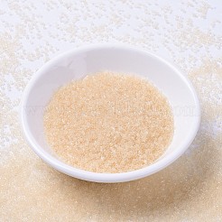 MIYUKIデリカビーズ  シリンダー  日本製シードビーズ  11/0  (db1409) 透明ペールベージュ  1.3x1.6mm  穴：0.8mm  約2000PCS /ボトル  10 G /ボトル&nbsp;SEED-JP0008-DB1409