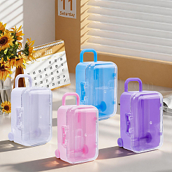 4個 4色 荷物ケース プラスチック キャンディ ギフト 収納ボックス  ミックスカラー  6.9x4.75x11cm  1pc /カラー&nbsp;CON-CN0001-22