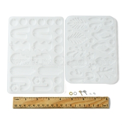 2Pcs 2 StyleLeaf & Tree Pendant Silicone Molds&nbsp;DIY-FS0005-05