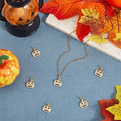 6Pcs Halloween Brass Cubic Zirconia Pendants&nbsp;ZIRC-BBC0003-41