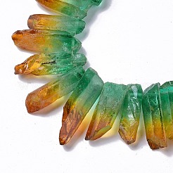 Natural Quartz Crystal Dyed Beads Strands&nbsp;G-I345-02A