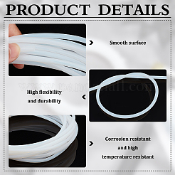 PTFE耐性ホース  チューブ  ホワイト  4mm  内径：2.5mm  5 m /ロール&nbsp;FIND-WH0165-08