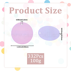 100g PVC スパンコール/スパンコールペンダント  フラットラウンド  アザミ  29x0.3mm  穴：1.5mm&nbsp;KY-CY0001-22