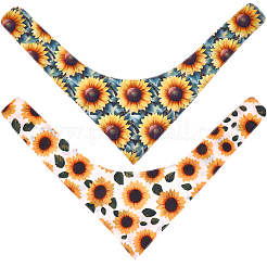 2Pcs 2 Styles Polyester Dog Bandana&nbsp;AJEW-WH0456-004