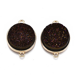Natural Druzy Agate Links Connectors&nbsp;G-T131-86D