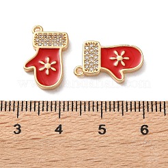 Brass Micro Pave Cubic Zirconia Pendants&nbsp;X1-KK-D420-01G-01