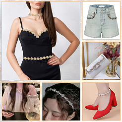 2Yards Alloy Glass Rhinestone Cup Chains&nbsp;DIY-GA0009-07