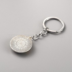 Glass Keychain&nbsp;KEYC-WH0024-18P-02