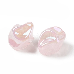 不透明なアクリルビーズ  ナゲット  パールピンク  18x13x13mm  穴：1.8mm&nbsp;OACR-G035-02B