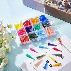 120Pcs 12 Colors TT Plastic Needles&nbsp;TOOL-BC0001-23