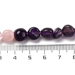 Natural Rose Quartz & Amethyst Beads Strands&nbsp;G-L610-B16-01