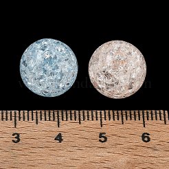 クリアクラックアクリルビーズ  ラウンド  ミックスカラー  13.5mm  穴：2.5mm  310のPCについて&nbsp;AC-CBA4496-12D