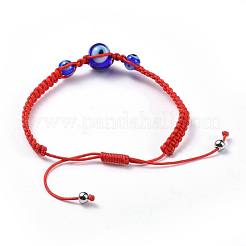 Adjustable Nylon Thread Braided Bead Bracelets&nbsp;BJEW-JB04459-02
