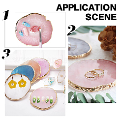 4Pcs 4 Style Resin Imitation Agate Color Palette&nbsp;MRMJ-NB0001-19