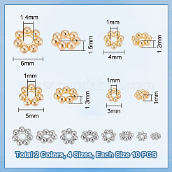 80Pcs 8 Styles 304 Stainless Steel Spacer Beads Sets&nbsp;STAS-UN0045-31