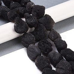 Natural Tektite Beads Strands&nbsp;G-Q164-F03-01