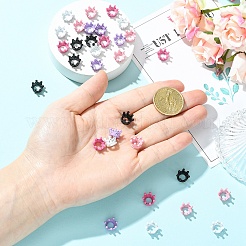 30Pcs 5 Colors Alloy Crown European Beads&nbsp;FIND-YW0011-91