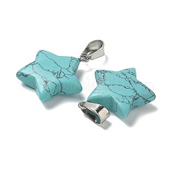 Synthetic Turquoise Pendants&nbsp;G-B127-12P-09