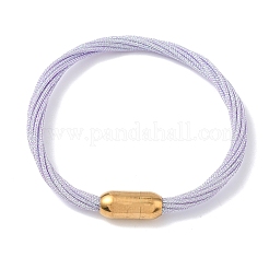 304 Stainless Steel with Polyester Metallic Cord Bracelets for Women&nbsp;BJEW-Z145-01G-27