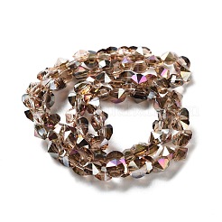 Electroplated Glass Beads Strands&nbsp;EGLA-S174-01B-03