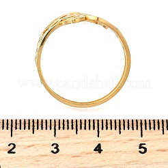 304ステンレススチールカフリング  花の結び目  18KGP本金メッキ  22.5mm  内径：19.4mm&nbsp;RJEW-S628-09G
