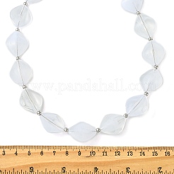 Rhombus Acrylic Beaded Necklaces for Women&nbsp;NJEW-JN06026