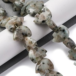 天然石セサミジャスパービーズ連売り  ズニベア  12~13x18.5~19.5x6~6.5mm  穴：1mm  約28~33個/連  12.99~16.54インチ（33~42cm）&nbsp;G-F783-G05-01