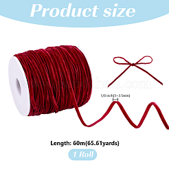 60M Nylon Single Face Velvet Ribbons&nbsp;OCOR-HY0001-73C