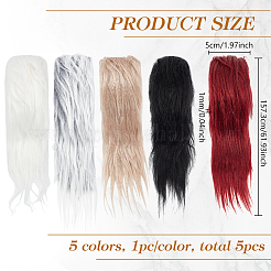 Imitation Hair Faux Fur Fabric&nbsp;DIY-WH0581-02A