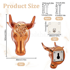 Cattle Head Shaped ABS Guitar Display Stands&nbsp;ODIS-WH0043-121