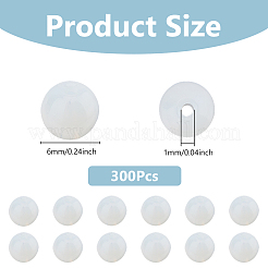 300Pcs Round Opalite Beads&nbsp;GLAA-DC0001-52