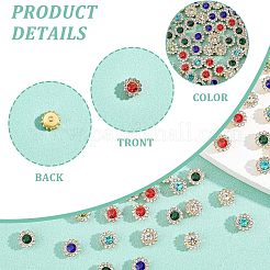 600Pcs 6 Colors Sew on Rhinestone&nbsp;RGLA-FH0001-02