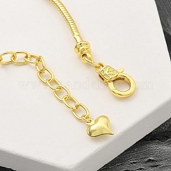 Brass Snake chains Bracelets&nbsp;BJEW-S158-16G