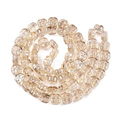 電気メッキガラスビーズセット  プラム  小麦  10x10x6mm  穴：0.9mm  約64~66個/連  24.69~25.87''（62.72~64.68センチメートル）&nbsp;EGLA-T021-06D