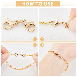 18Pcs 3 Colors 304 Stainless Steel Lobster Claw Clasps&nbsp;STAS-UN0030-94