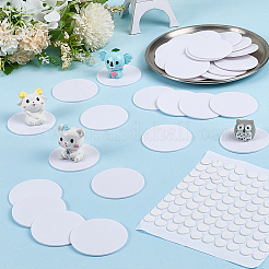 85Pcs Flat Round Acrylic Action Figure Display Pedestals&nbsp;ODIS-FG0002-14A