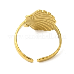 Ocean Beach Series 304 Stainless Steel Cuff Ring&nbsp;RJEW-Q820-02D