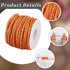 19M Braided Imitation Leather Cords&nbsp;LC-CL0001-02C