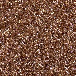 MIYUKIデリカビーズ  シリンダー  日本製シードビーズ  11/0  （db1241)透明マリーゴールドab  1.3x1.6mm  穴：0.8mm  約2000PCS /ボトル  10 G /ボトル&nbsp;SEED-JP0008-DB1241