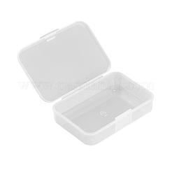 ポリプロピレン製プラスチックビーズ収納ケース  長方形  透明  8.8x6x2.1cm&nbsp;CON-E015-13