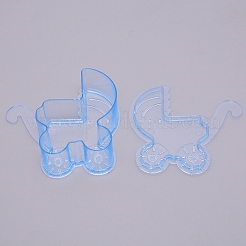 Baby Carriage Shaped Transparent Plastic Candy Boxes&nbsp;LS-CON-WH0080-52A